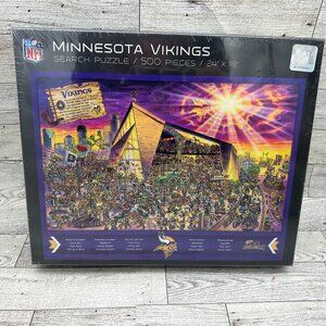 Brand‎ new/sealed NFL Minnesota Vikings 500 Piece Search Adventure Puzzle 24x18
